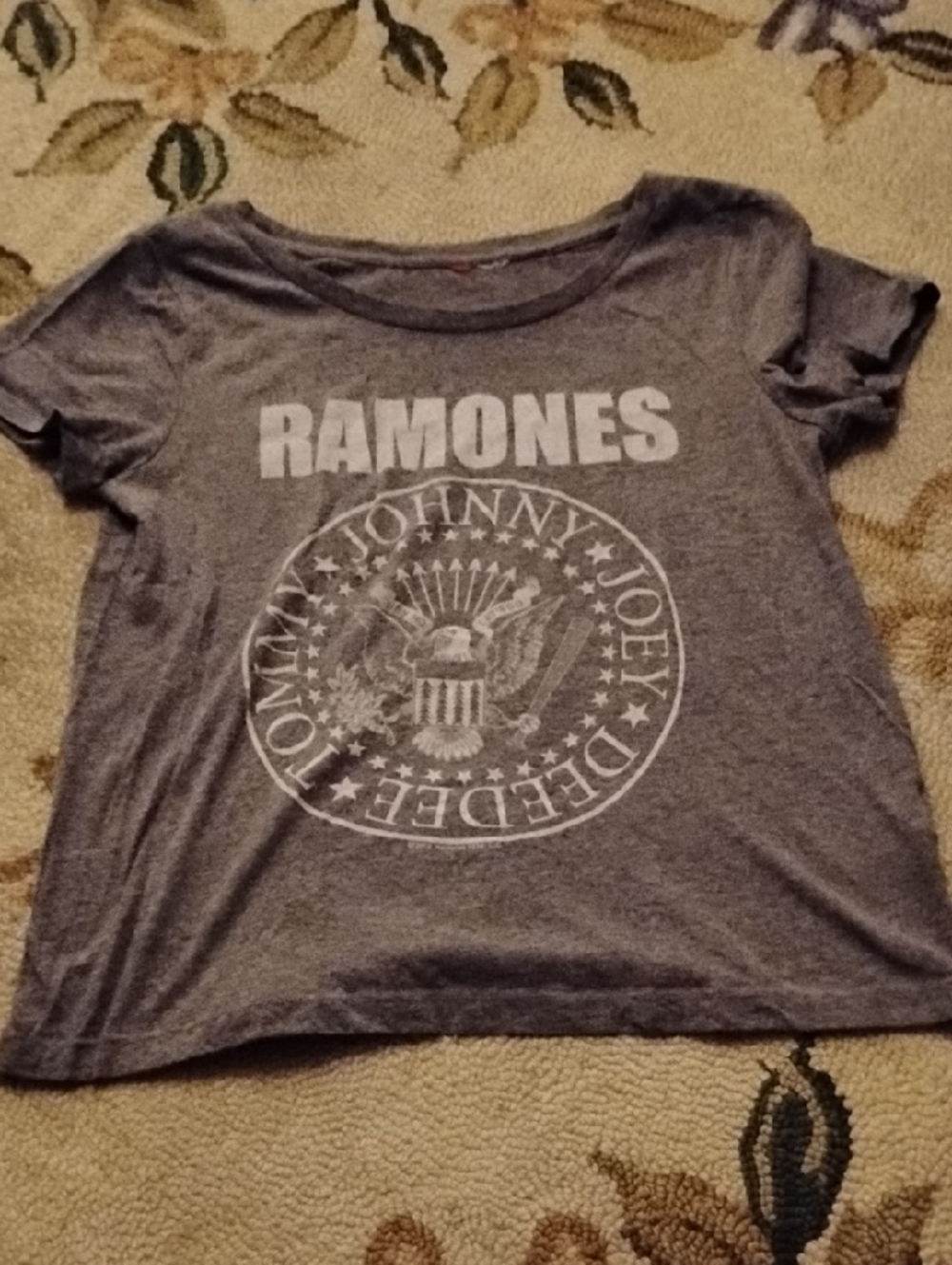 Ramones Logo Short Sleeve Tee - Gray